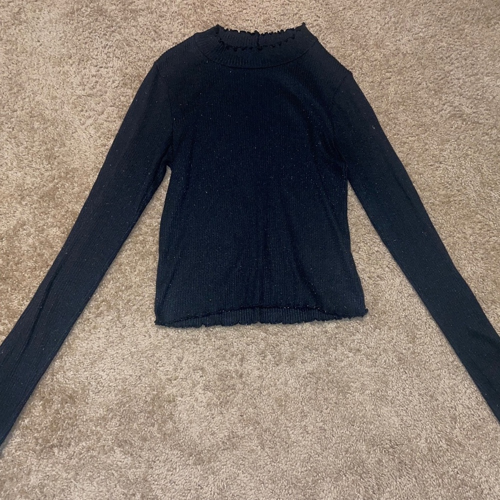 Long Sleeve Black American Eagle Shirt Small